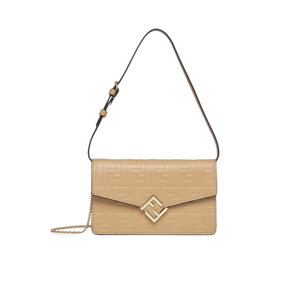 Fendi Miele Gold High-Tech Accessories Gold